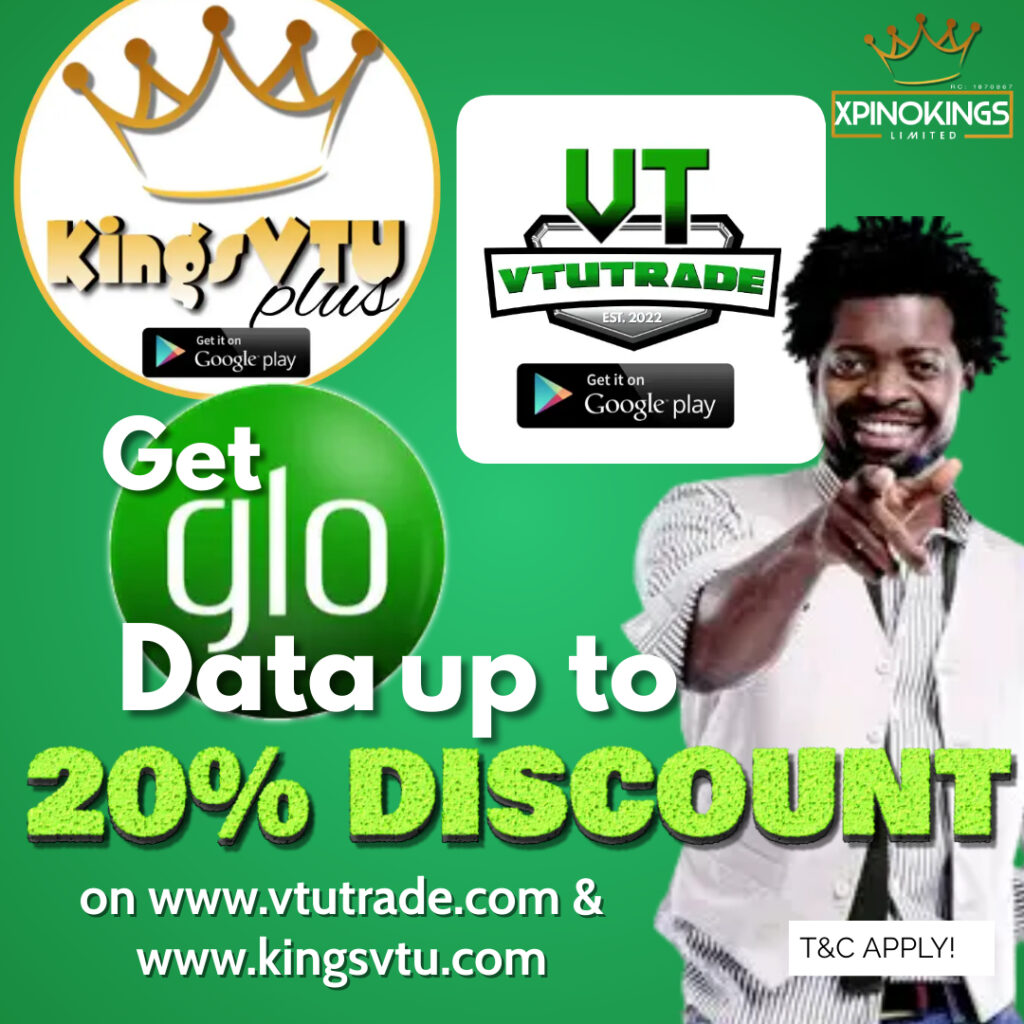 kingsvtu, xpinomoney, xpino money, VTU, Airtime, Data and Bills Payments, reseller portal, vendor, mtn, glo, airtel, 9mobile, nigeria, precious ikpoza, best data and vtu, cheap